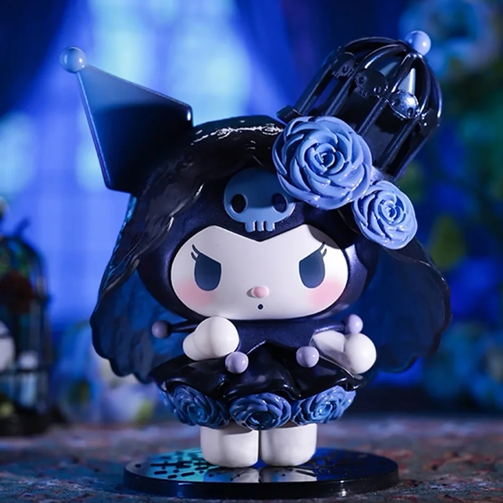 Cute Blue And Black Sanrio Kuromi Figurine